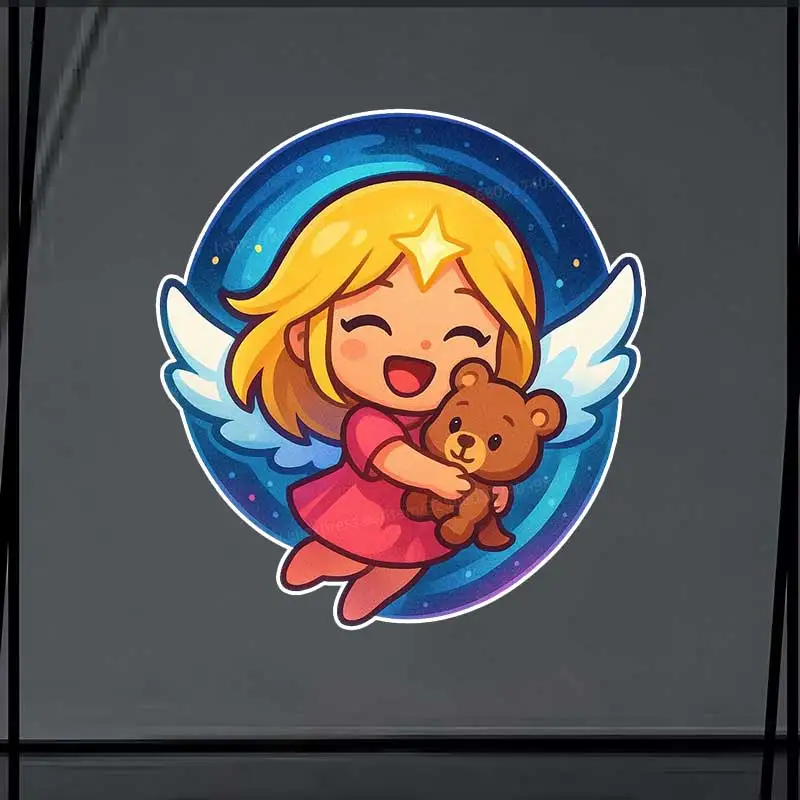 

Multiverse Angel Car Sticker Vinyl Decal Waterproof Rear Window Motorcycle Camper Bumper Truck Laptop Decoration SH1097