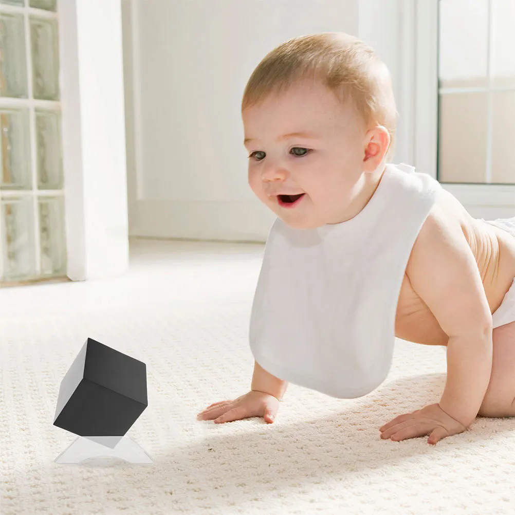 Base triangolare in plastica trasparente con supporto per cubo da 30 pezzi per espositore per puzzle di velocità, mini piedistallo per treppiede, gioco per bambini