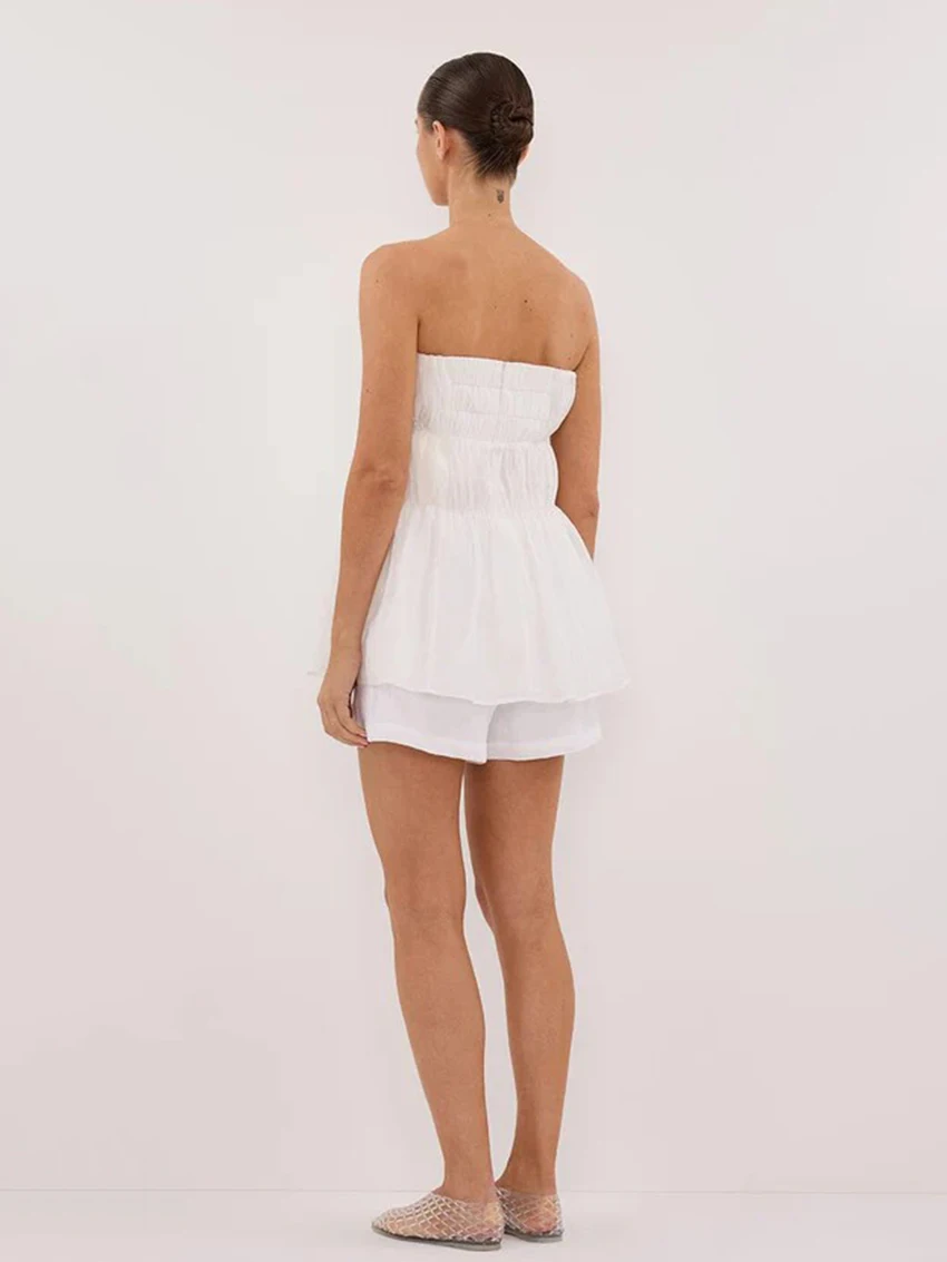 Marthaqiqi Causal Cotton Ladies Sleepwear Set Sexy Slash Neck Pajama Sleeveless Nightwear Tank Top Nightie Shorts Nightgown Suit