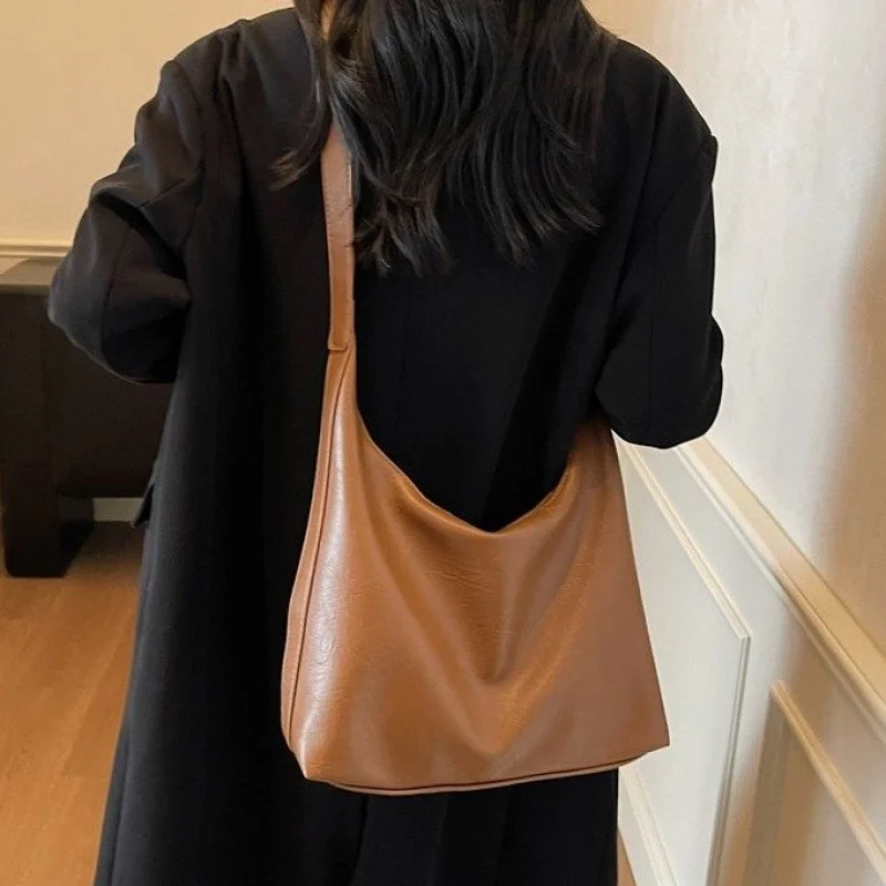 Tas Tangan Blok Warna Chic Untuk Wanita Terinspirasi Desainer Kulit Multiwarna Tote