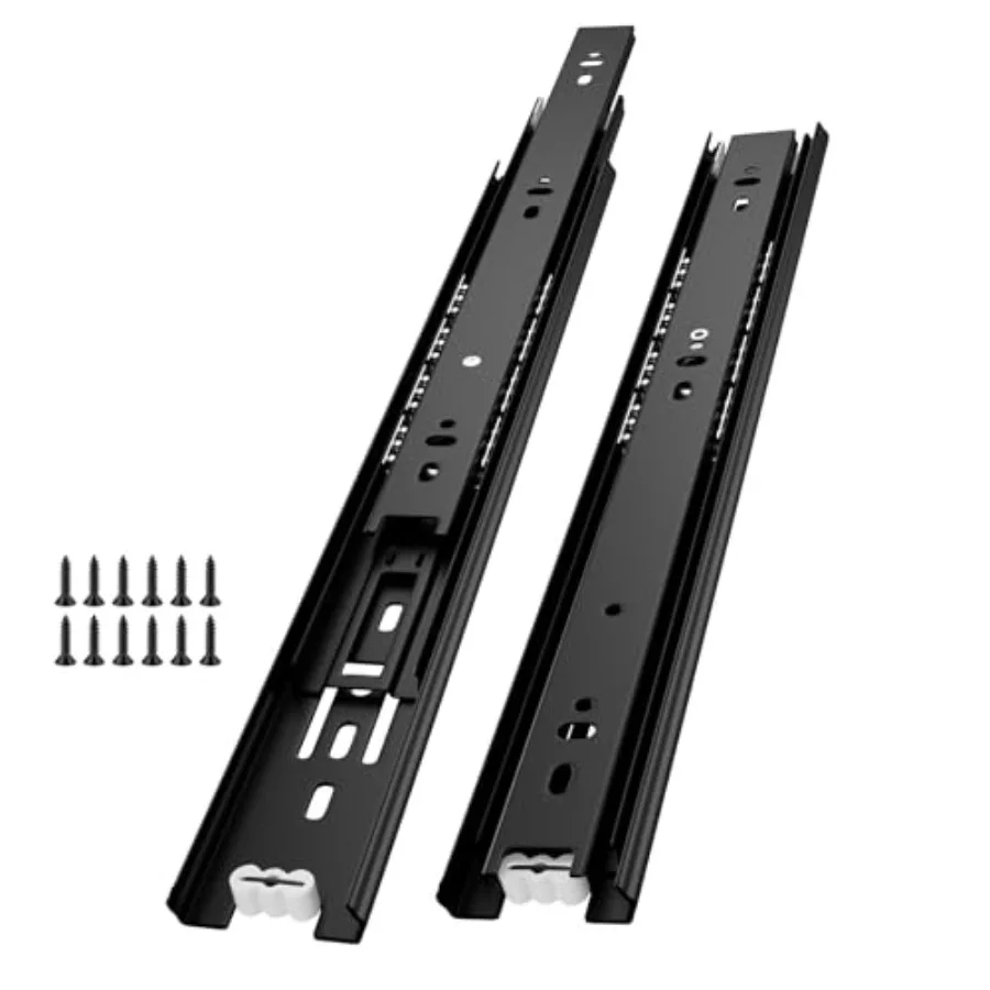 

0 Pairs Side Mount Ball Bearing Drawer Slides Full Extension Dresser Rails Heavy Duty Kitchen Cabinet Drawer Glides Tool Box Tr