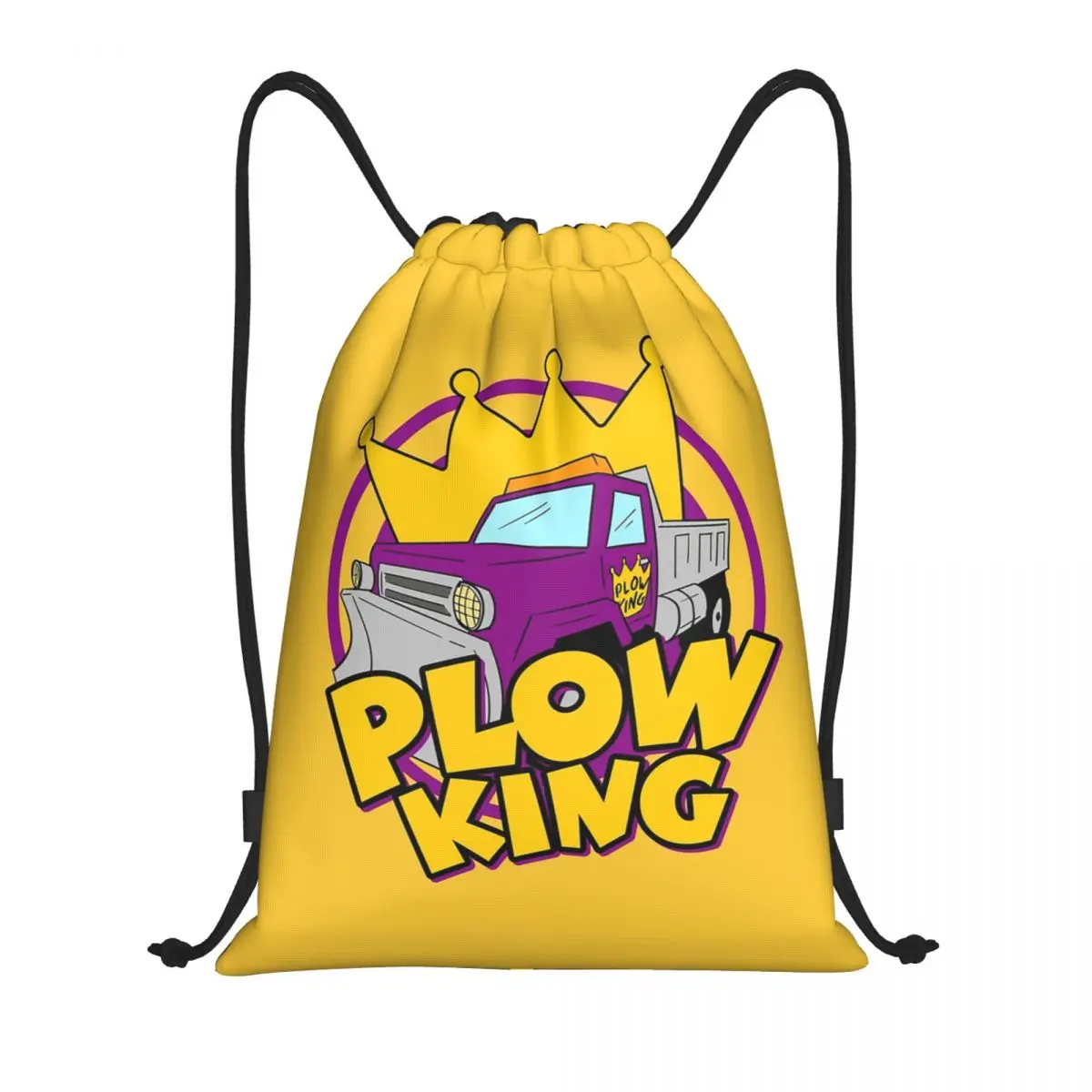 Plow King The Healthy Competition Backpacks Casual Drawstring Bundle Pocket Storage Bag Book Bags for Man Woman School