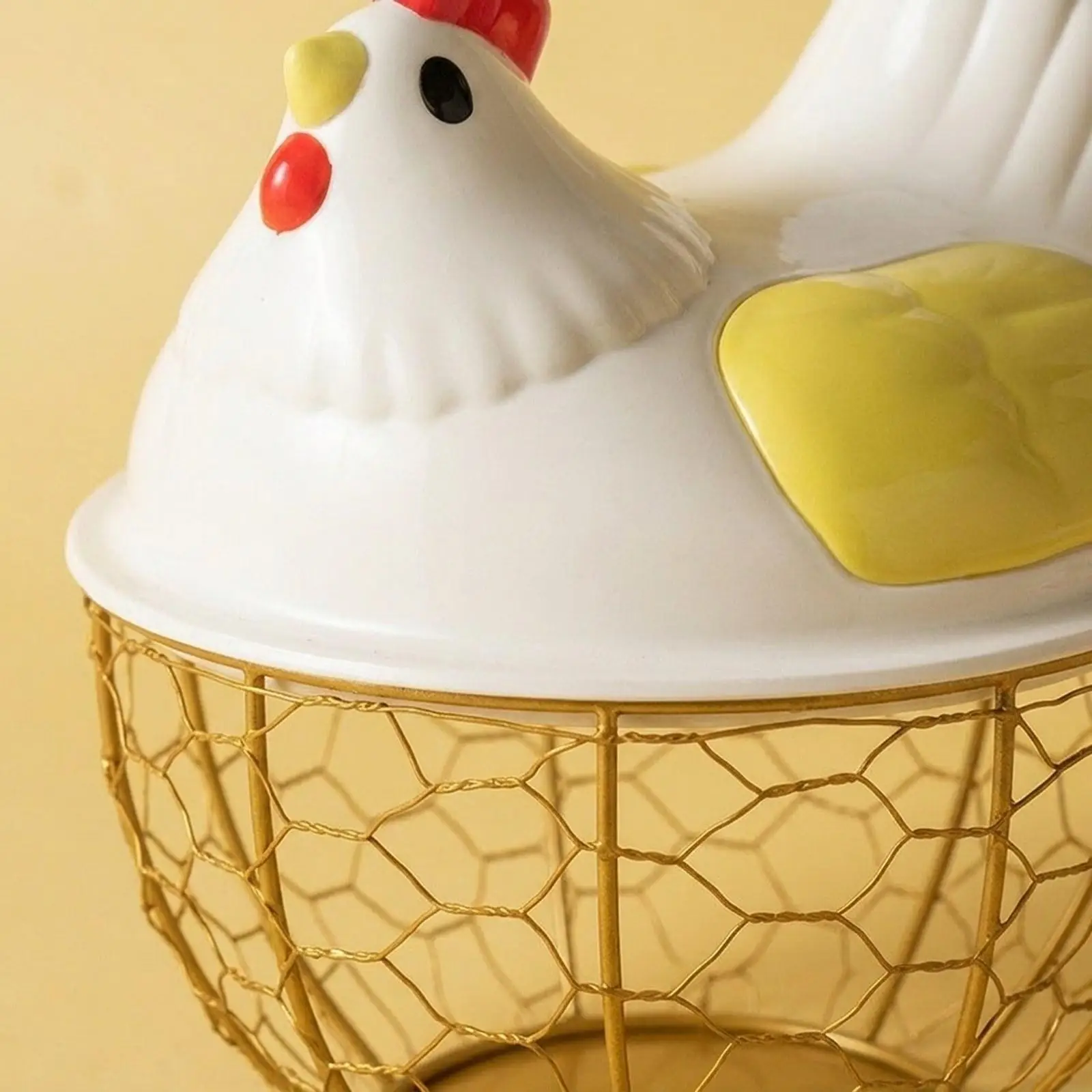 Chicken Egg Basket Container Egg Collection Basket Eggs Holder for Pantry Kitchen