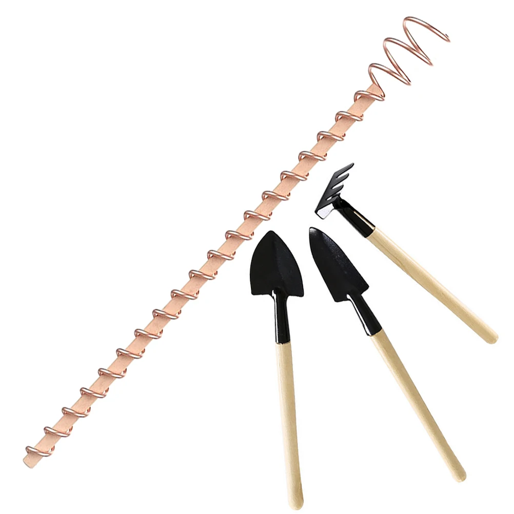 

1 set Electroculture Plant Stakes Copper Wire Gardening Tools Flexible Coil Antenna DIY Decoration Bare Wire For Plants