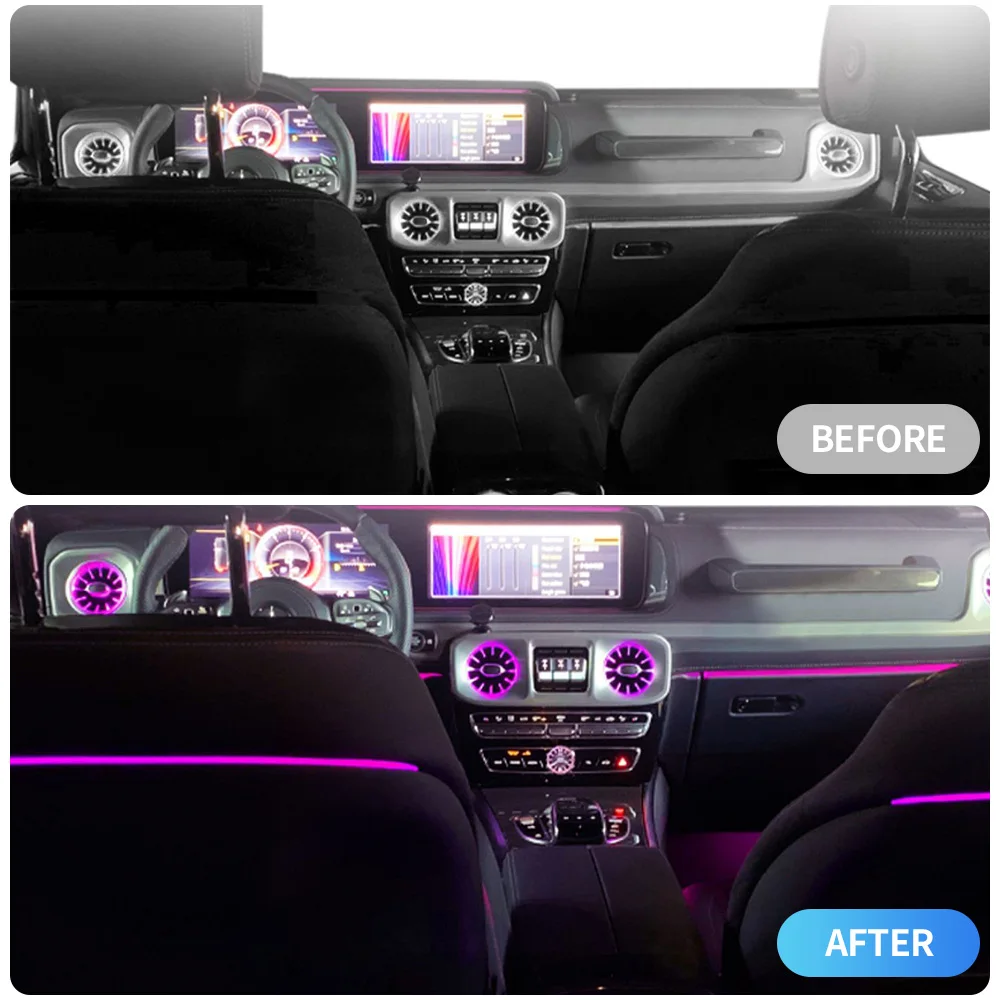 64-color backrest rear seat ambient light For Benz W464 G-class backrest ambient light interior control adjustment upgrad  ﻿