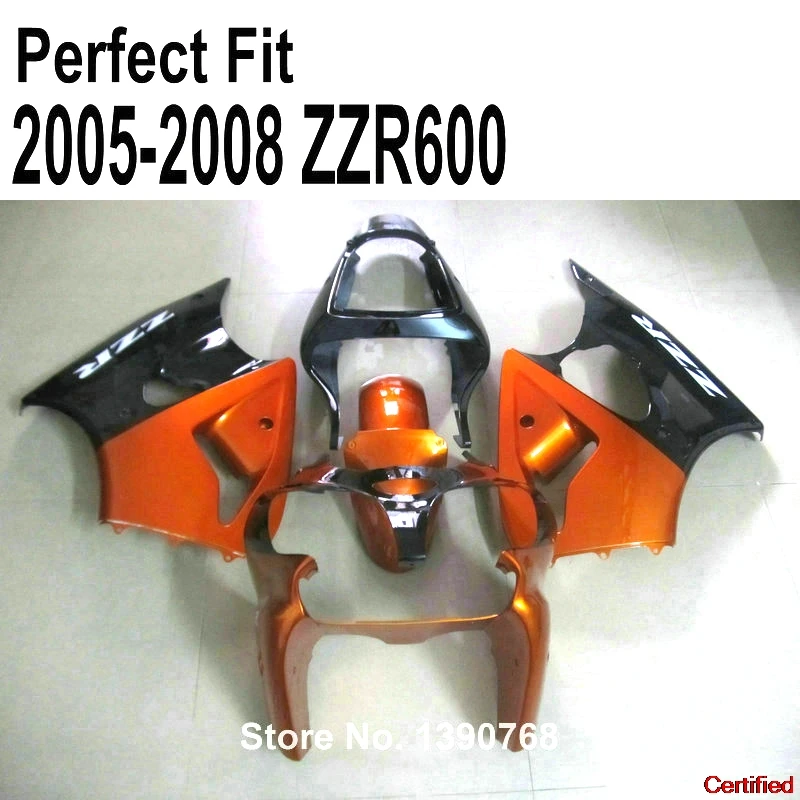 Orange Fairing Kit For Kawasaki ZZR600  2005 2006 2008 05 07 08 Burnt Orange Fairings 22