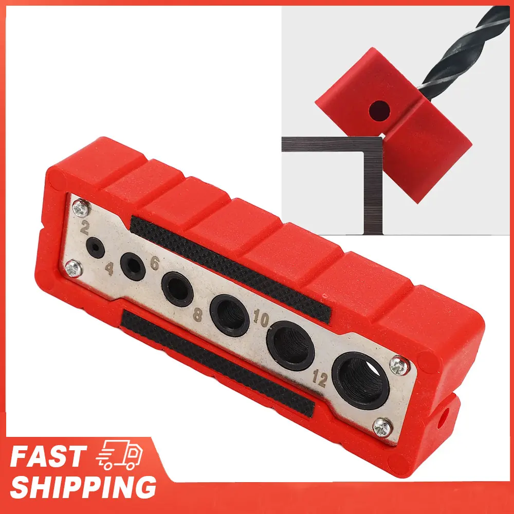 

Woodworking Hole Punch Locator Handheld Drill 2 to 12mm Woodworking Drilling Locator Wood Doweling Hole