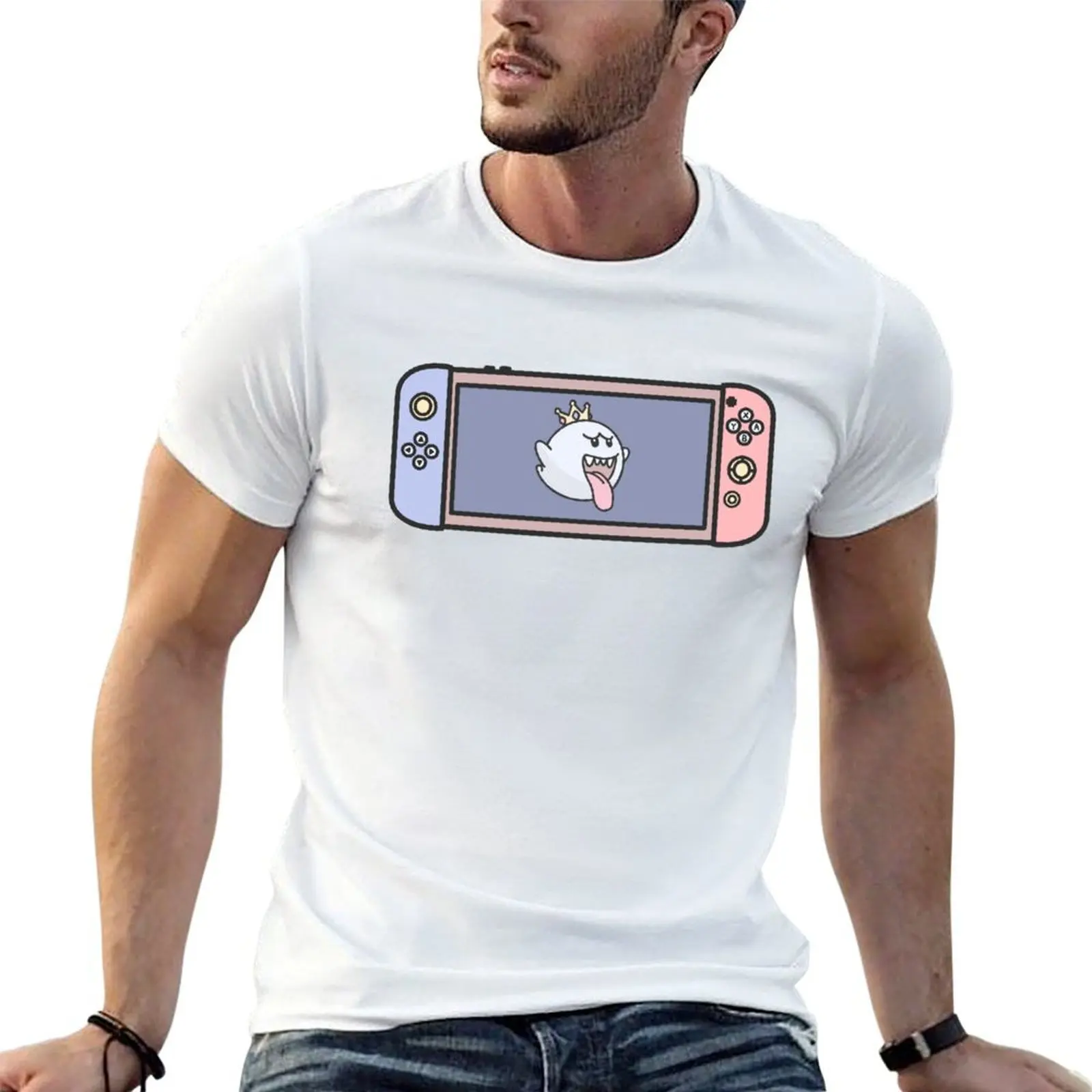 

King Boo Switch T-Shirt cotton t shirt man t shirt man casual T-Shirt