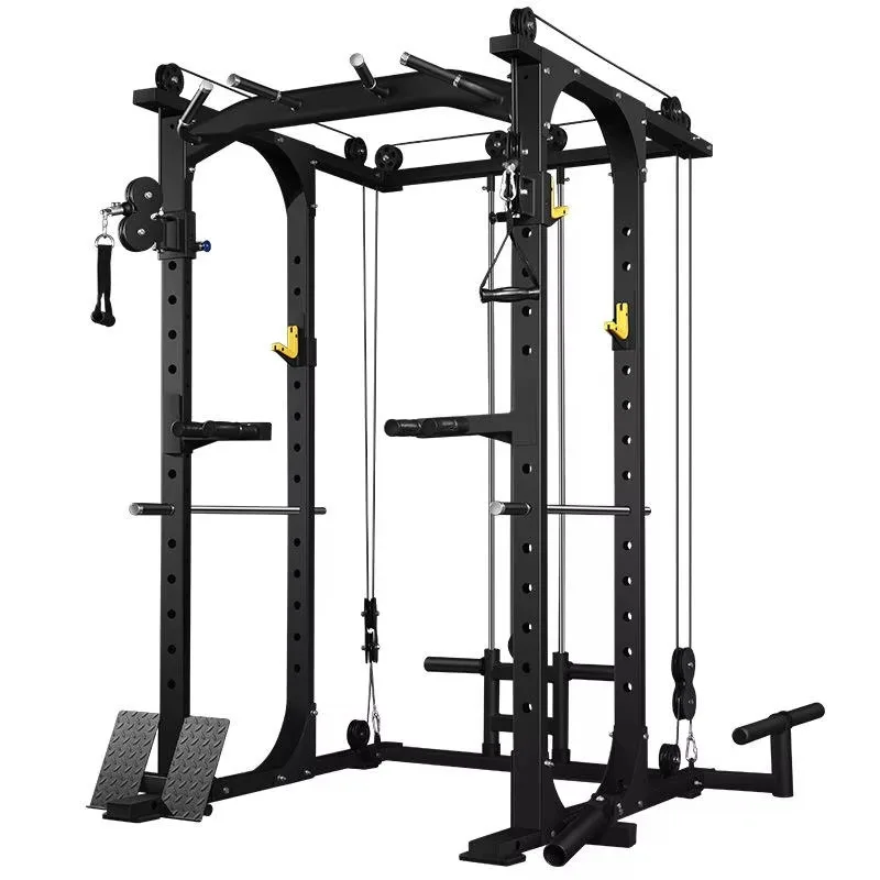 YTYINTOPTONS Barbell Smith Machine Multi Gym Comprehensive Fitness Exercise Functional Trainer With Smith Rack Machine Squat