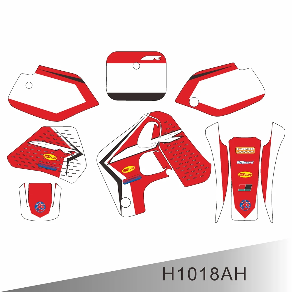 ホンダ-cr-80-cr80-1993-1994-1995-フルグラフィックスデカールステッカーオートバイ背景カスタム番号名-h1018ah