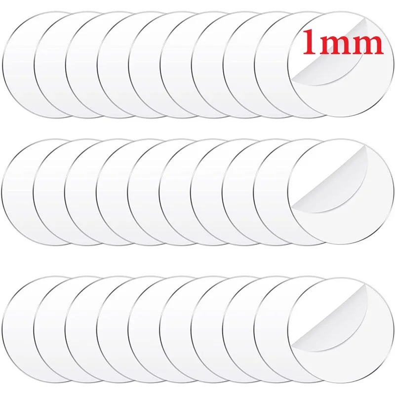 

5/7.5/10/15cm Clear Acrylic Circle Blank Sheet Round Acrylic Discs for Art Project Painting Kids DIY Craft 2/3/4/6" 1mm Thick