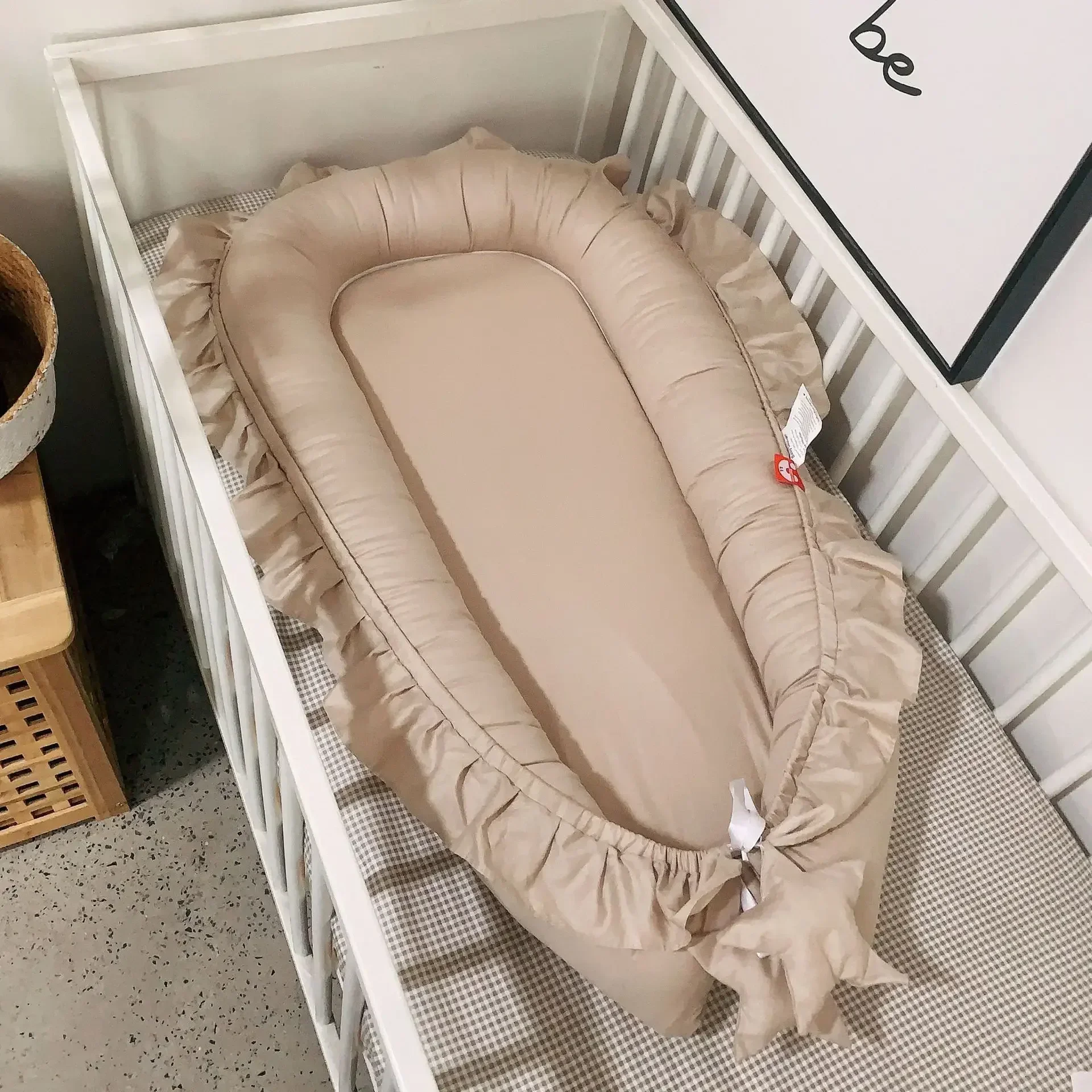 Cotton Nest Bed Newborn Infant Bassinet Bumper Soft Travel Bed Birth Gift 60x95cm Baby Portable Crib Lounger for Boys Girls