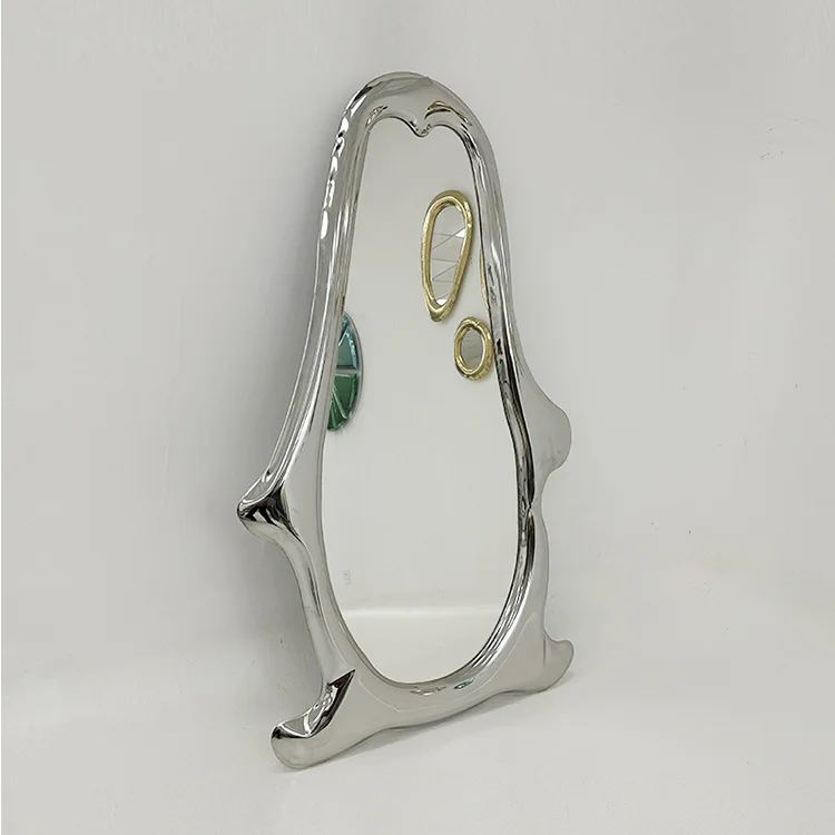 Modern creative cartoon penguin full-length mirror home bedroom floor mirror Nordic light luxury
