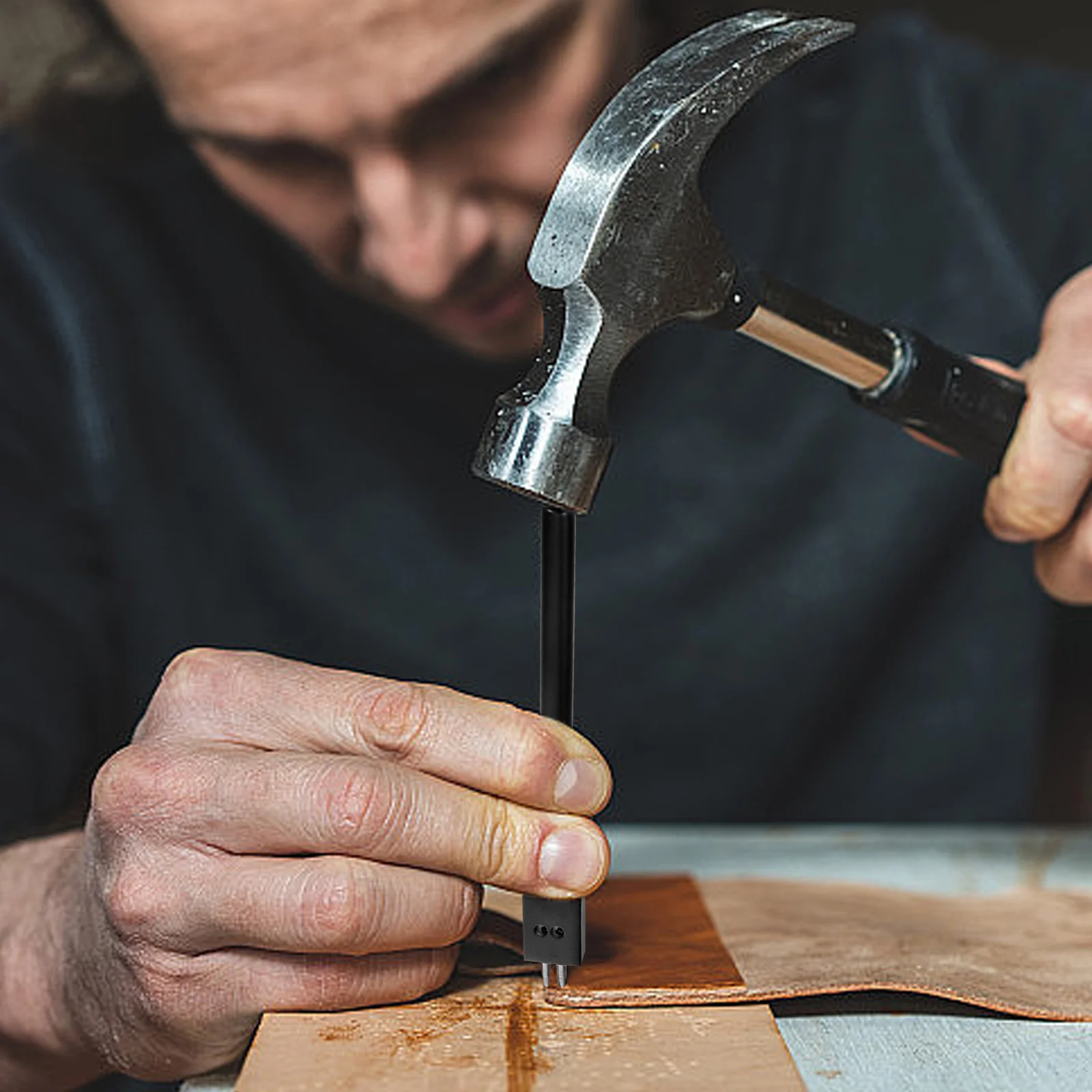 

3Pcs Punch Tool Metal Heavy Duty Durable Hole Punchers for Leathercraft Stitching DIY Hand Tools Working Tool