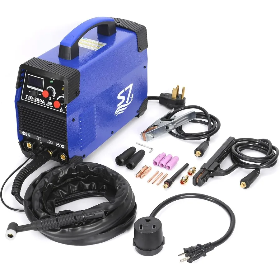 

3-in-1 TIG Welding Machine with Gas/Gasless Operation for Industrial and DIY Projects 110V/220V Dual Voltage 200 Amp Output ARC
