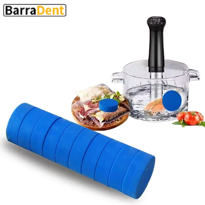 4/10 pces sous vide ímãs acessórios de peso para parar sacos flutuantes sob cozinhar silicone de grau alimentício para manter sacos ferramenta submersa