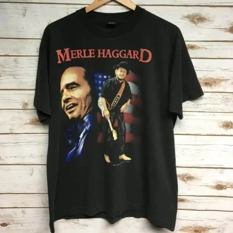 

Винтажная футболка Merle Haggard 1994 года, рубашка с кантри-музыкой