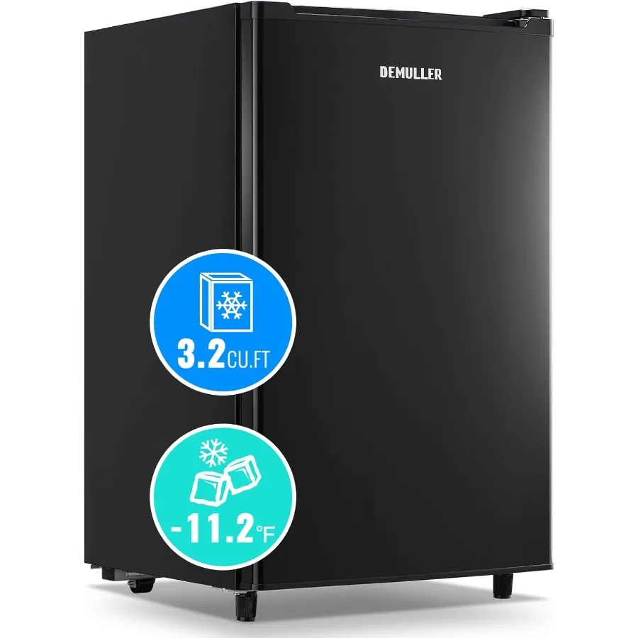 

3.2 Cu.Ft Upright Freezer with 7 Adjustable Thermostat Stand-up Single Door Compact Freezers with Rapid Cooling Technology for