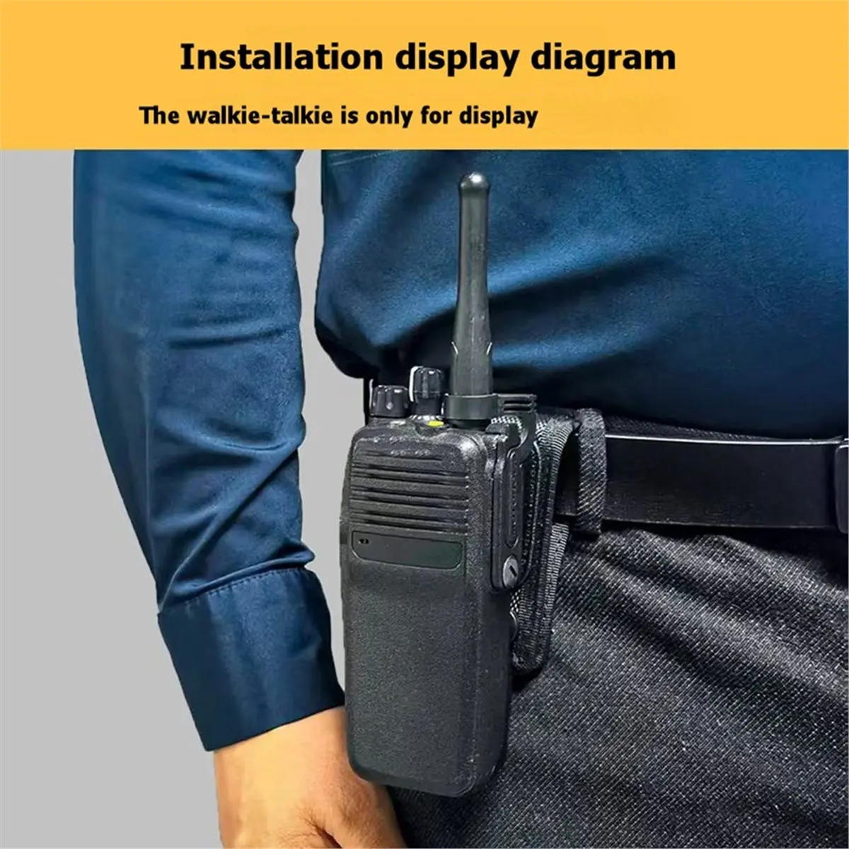 SCLS Colks for P6600/P6620/P8668/R7/GP338D/D8235 Walkie Talkie Modification Back Buckle Quick Release Belt Bracket
