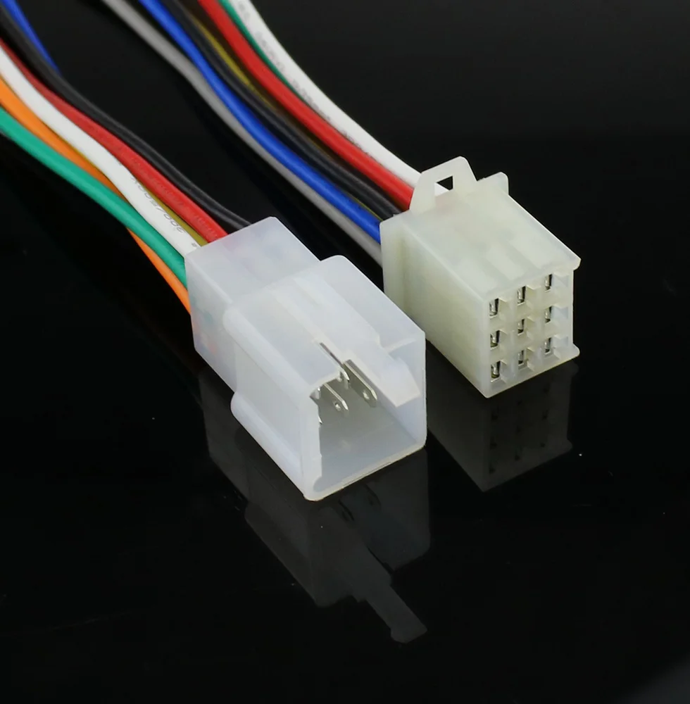 10cm wire 2.8mm 2/3/4/6/9 pin Automotive 2.8 Electrical wire Connector Male Female cable terminal plug Kits Motorcycle ebike car