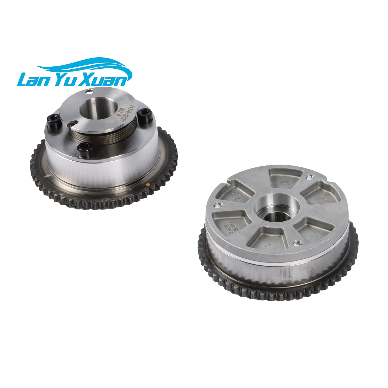 2pcs Exhaust&Intake Camshaft Adjusters For 2014-2020 Hyundai Elantra 2017-20 Kia 2.0L 1.8L 24370-2E020 24350-2E700 Car Parts
