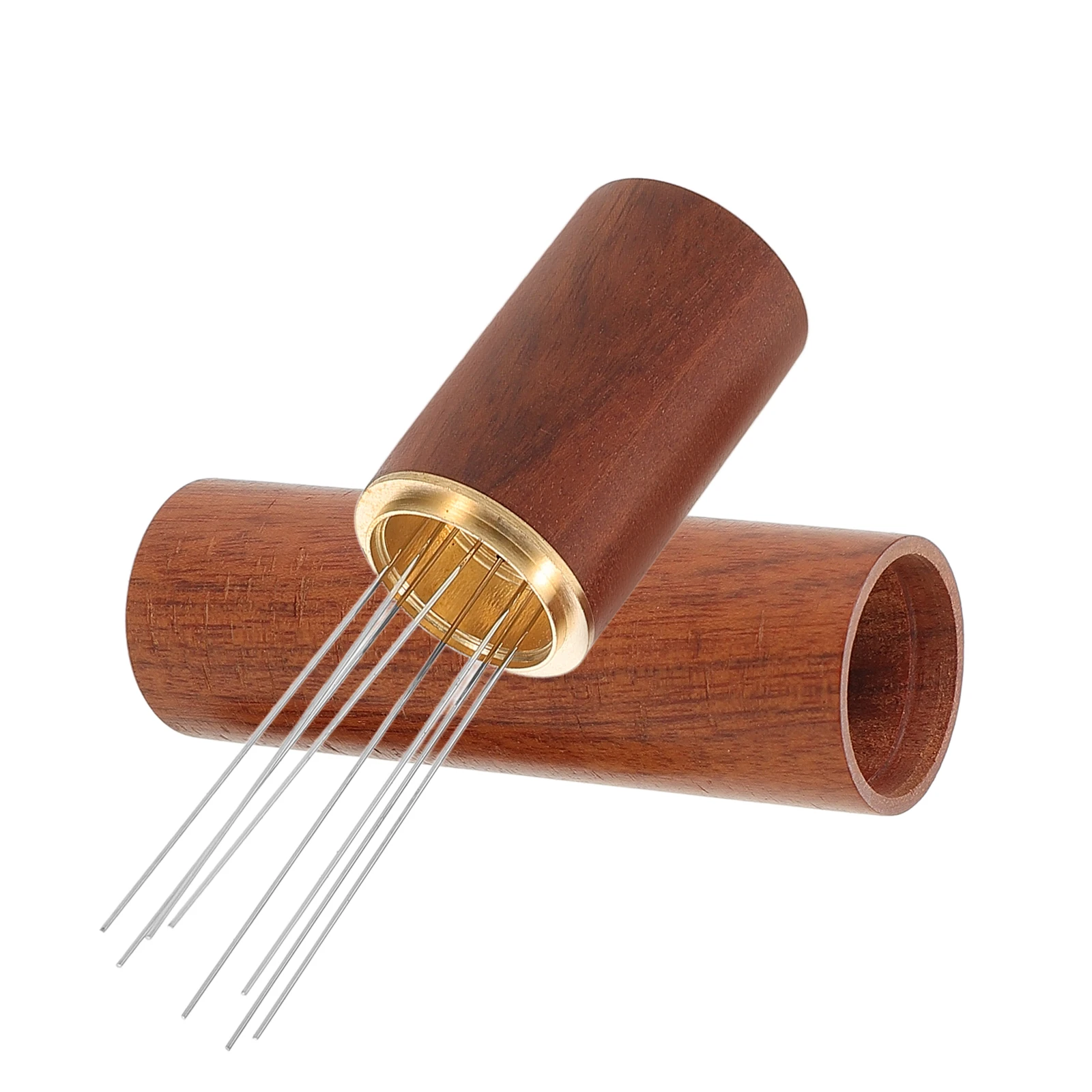 

Coffee Distributor Needle Stainless Steel Wood Handle For Espresso Stirring Tool Coffee Powder Distribution Stirrer