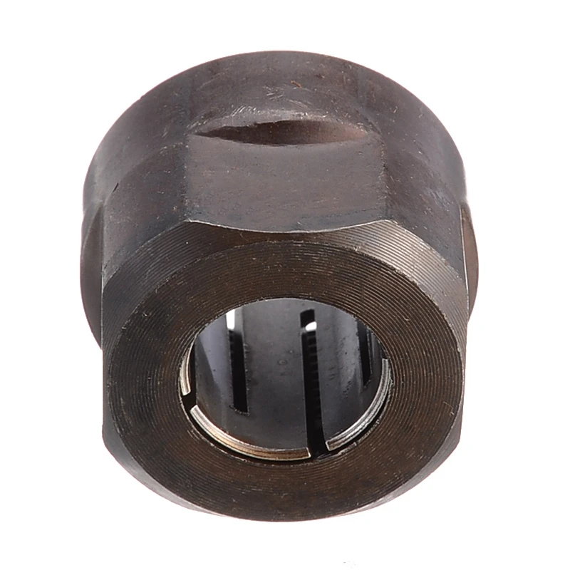 2Pc Black Metal Collet Nut Plunge Router Parts 12.7Mm Center Hole Diameter 22.5X27mm