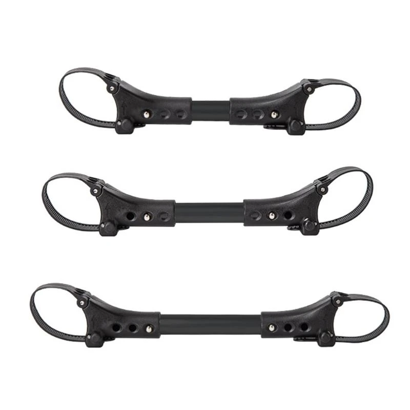 

M76C 3Pcs Twin Baby Stroller Connector Universal Joints Triplets Quadruplets Infant Cart Secure Straps Adjustable Linker Hook