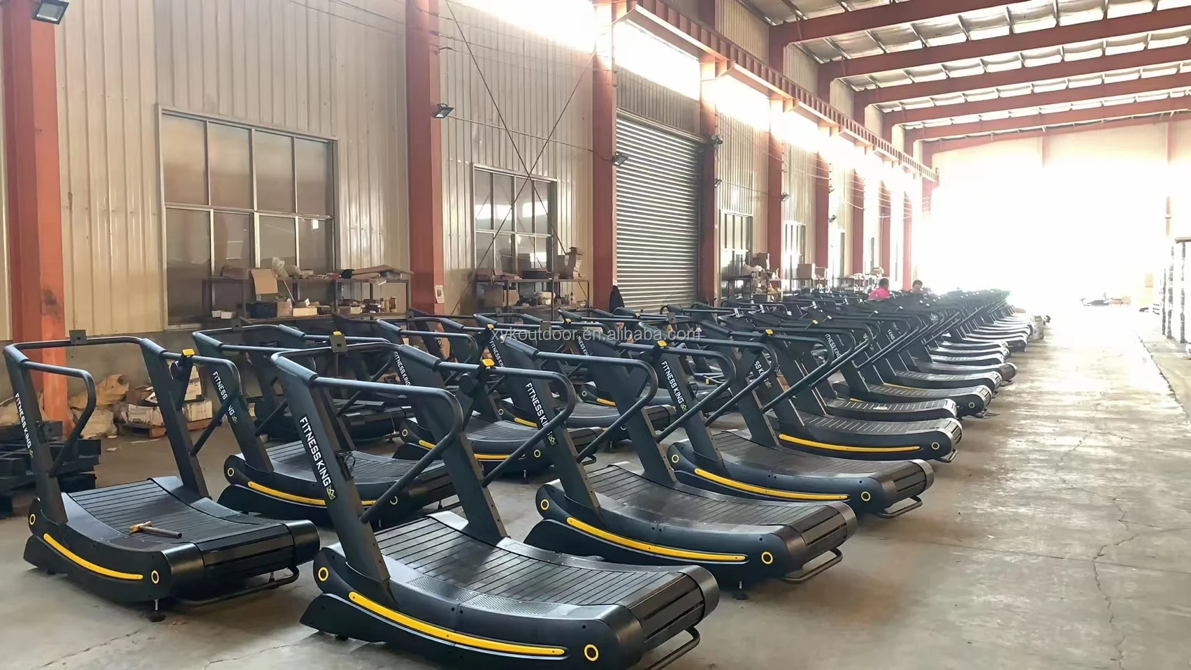 Hot Selling Unpowered Mechanical Treadmill Fitness Club Resistance Curve Treadmill