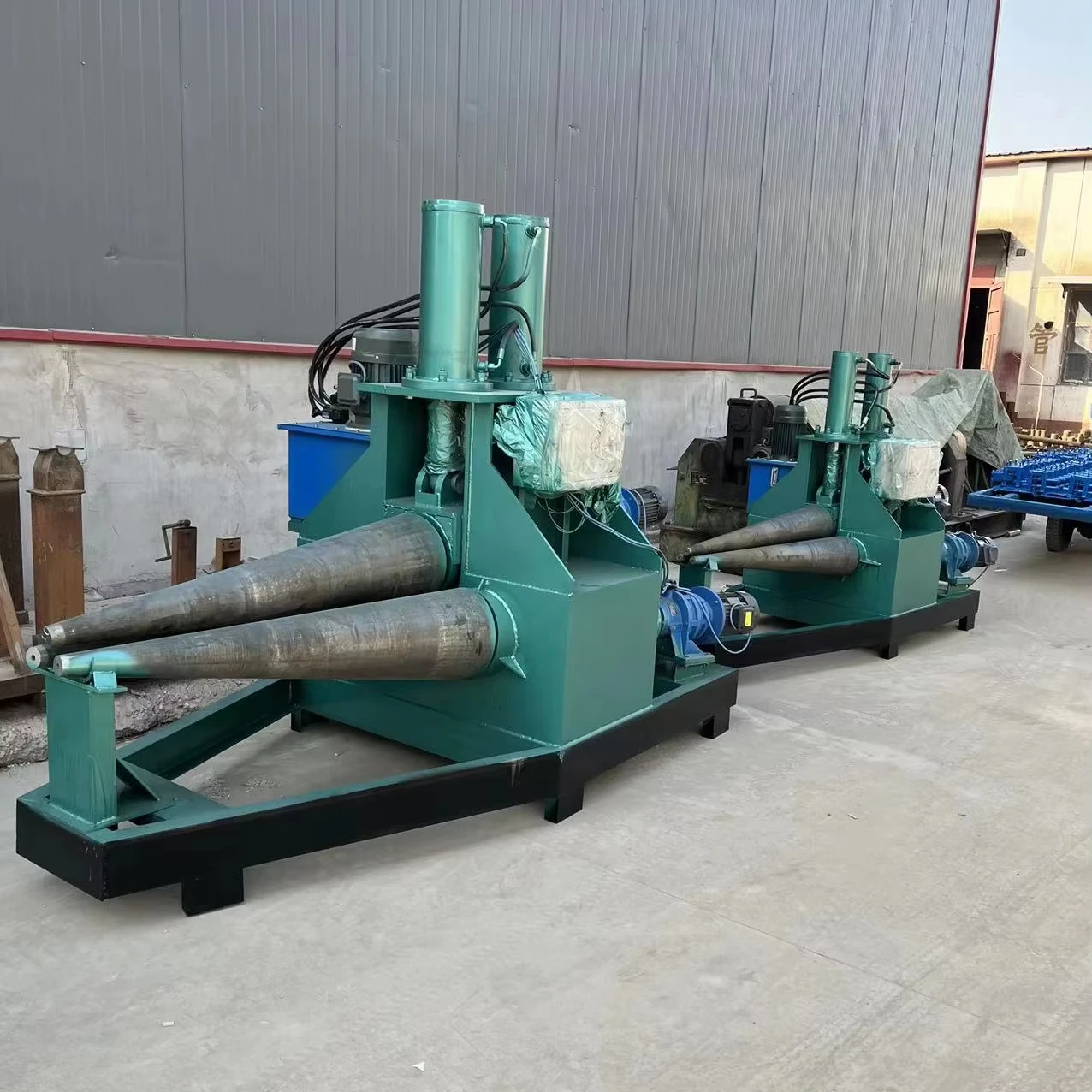 Factory Direct Sales Hydraulic Cone Barrel Cover Plate Rolling Machine Metal Funnel Bending Forming