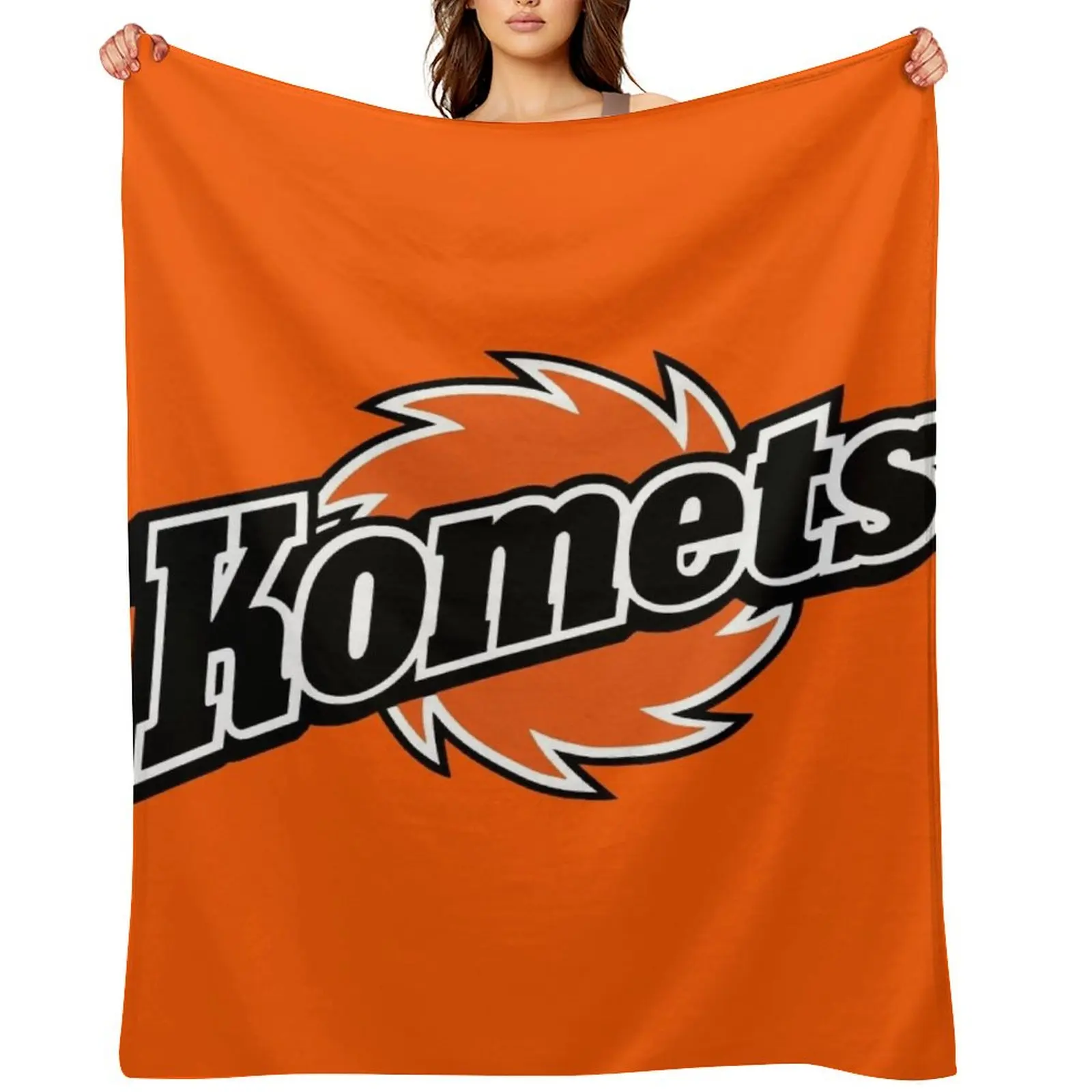 

Fort Wayne Komets Throw Blanket Flannel For Sofa Thin Decorative Sofa halloween Blankets