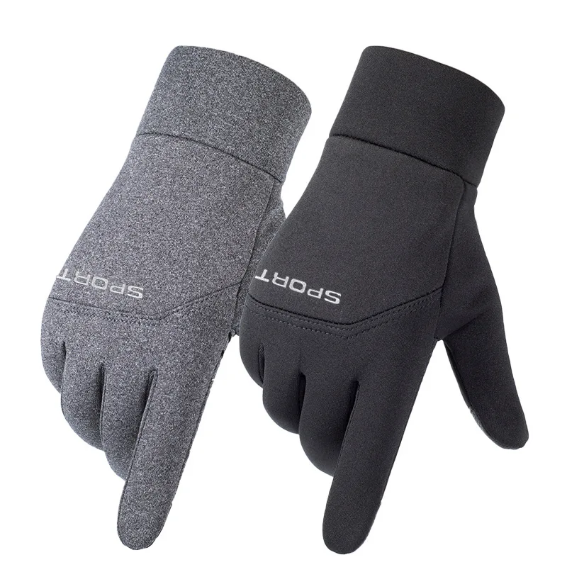 Men's Motorcycle Gloves Silicone Anti-slip Warm Keeping Protective Touch-screen Winter Unisex Snow Gloves For Cycling Sport