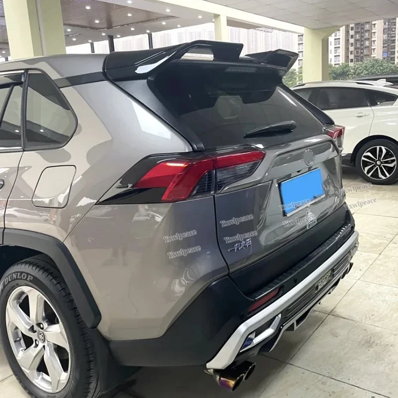 

For Toyota RAV4 2020 2021 2022 Spoiler High Quality ABS Material Big Style Rear Roof Spoiler Trunk Wing Body Kit Accessories