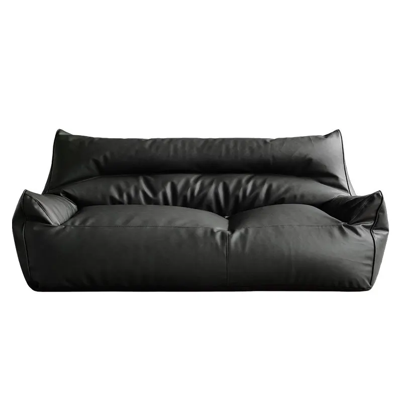#Modern Leather Sofa Beanbag Tatami Double-Seater Exclusive for Small Spaces High-Density Living Room Bedroom