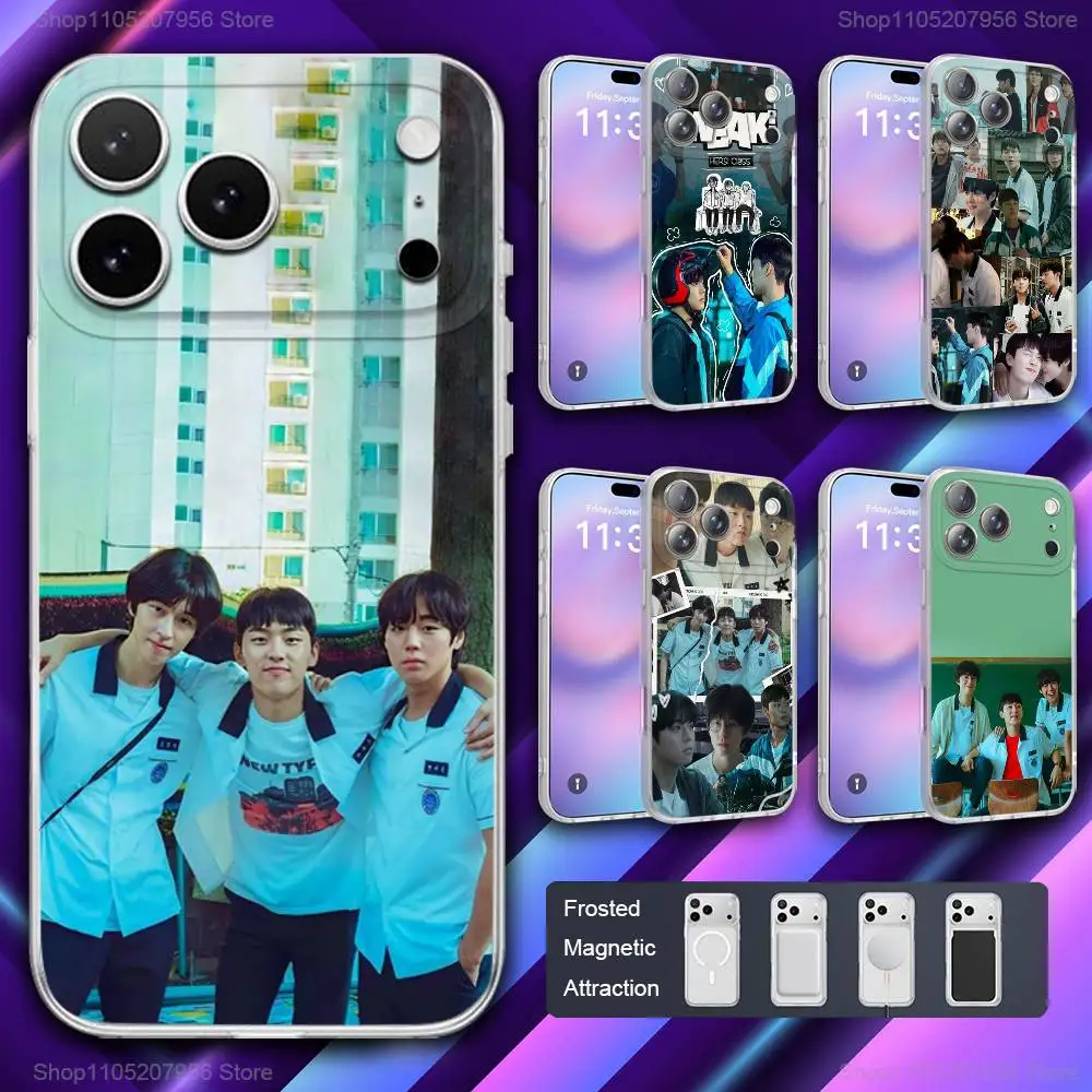 

W-Weak TV H-Hero Class Phone Case For iPhone 11,12,15,14,13,17,16,Pro,Plus,E,Max,Air,Mini Magnetic Frosted Cover