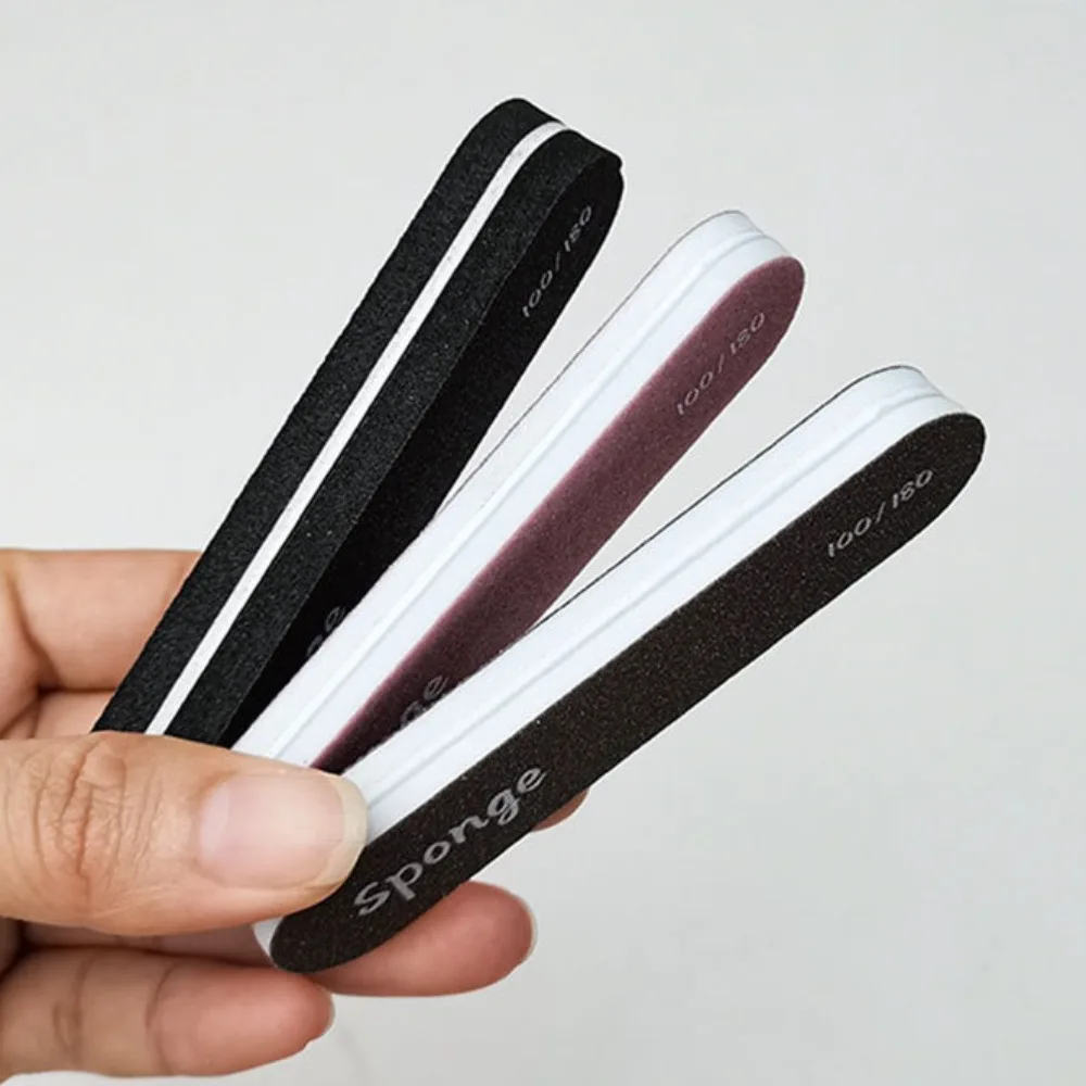 Krótki Manicure Pedicure Dwustronny Pilnik do Polerowania Paznokci Artystycznych Bufor do Szlifowania Żel Usuwanie Gąbka Buforowanie Pielęgnacja Narzędzia Akcesoria