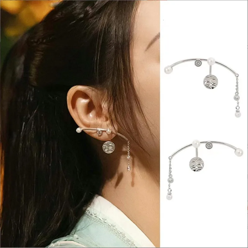 Ji Yunhe, the same earring as Jun Chu, new personalized high-end, Dilireba, the same earring for women