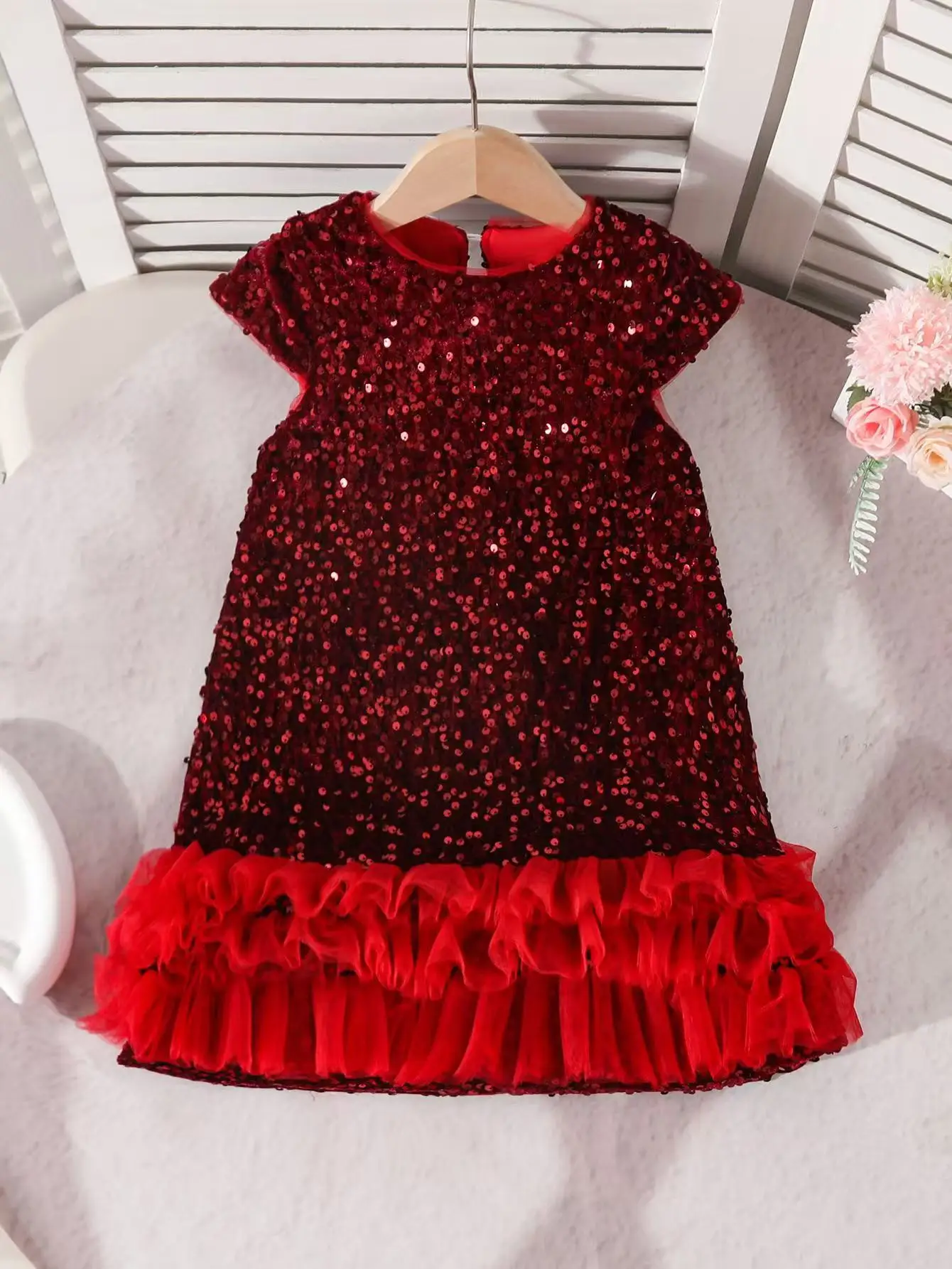 

Princess Dress for Girls Autumn Style Dress Birthday Gown 2026 Autumn And Winter Sequined Banquet Princess Dress