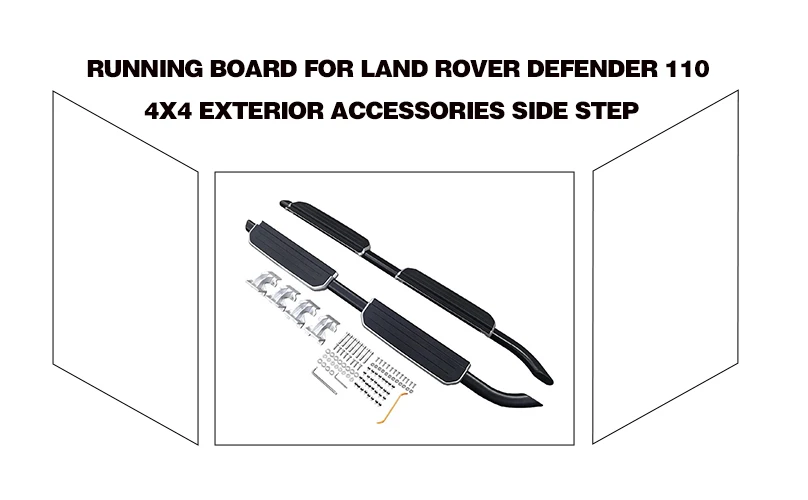 Running Board For Land Rover Defender 110 4x4 Exterior Accessories Side Step