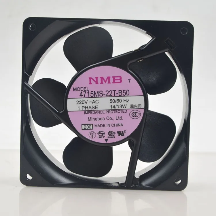 

НОВЫЙ ОРИГИНАЛЬНЫЙ NMB4715MS-22T-B50 220 В переменного тока 14/13 Вт 12038 120*120*38 мм 12 СМ ОХЛАЖДАЮЩИЙ ВЕНТИЛЯТОР