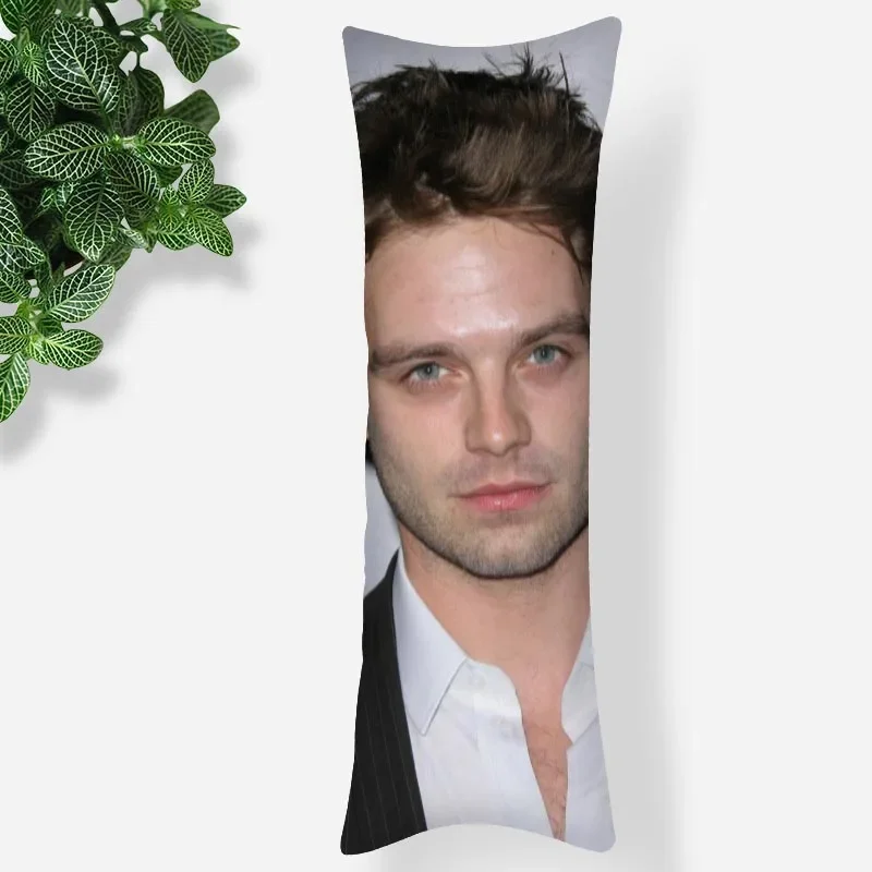 Custom Sebastian Stan Pillow Case 3D Double-Sided Print Smooth Soft Fabric Pillow Cover For Boys Girls Gift 1102