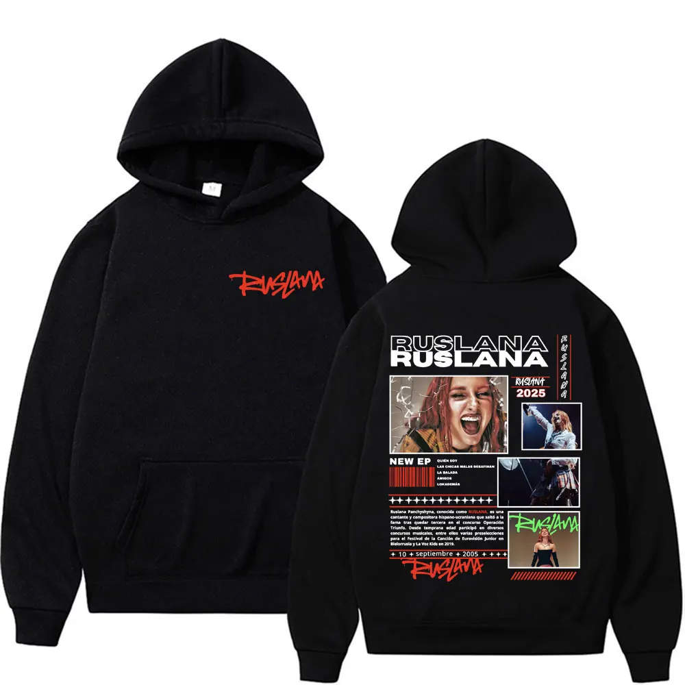 

Singer Ruslana Album Tour 2025 Merch Hooded Men Women's Clothing Fashion Aesthetic Sweatshirt Hip Hop Casual High Quality Hoodie