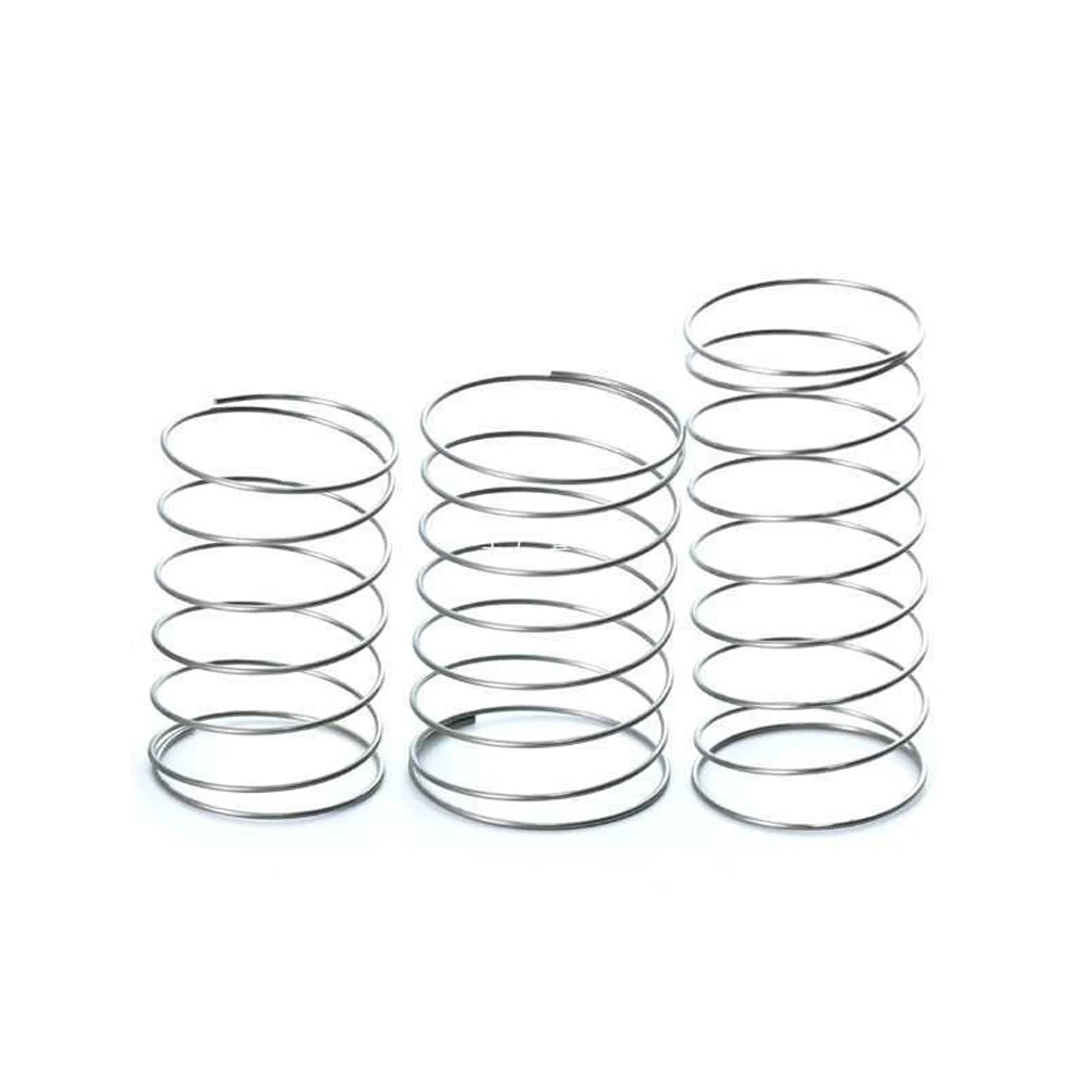 Hongtu 2Pcs Wire Diameter 1.5mm SUS304 Stainless Steel Large Diameter Compression Spring OD=30mm-40mm Free Length 30mm-150mm