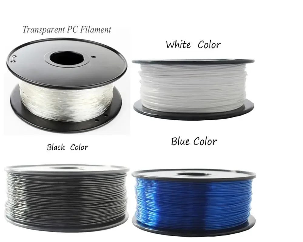 1.75/3mm Premium  PC Filament for 3D Printer Polycarbonate Filament Strong Thermoplastic Temperature-Resistance