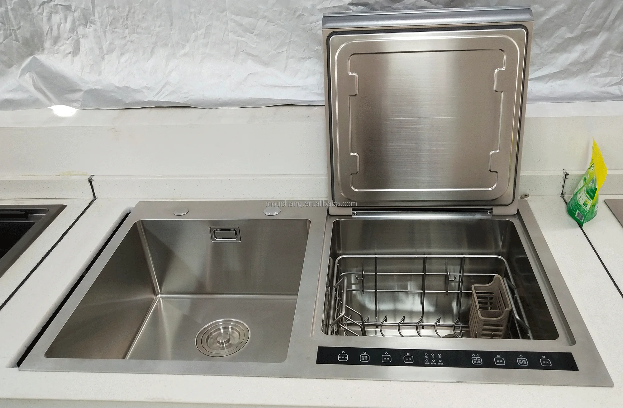 Integrated Sink Dishwasher DW-V1A-8651 Multifunction Ultrasonic Fruit &sea Food &glass, Dishes Washing Machine Sink Dishwasher S