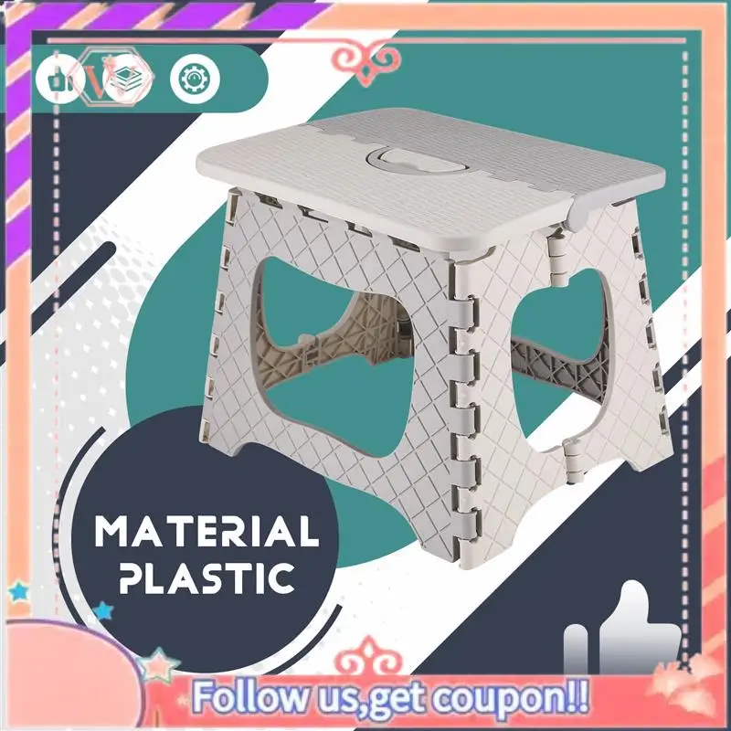 مقعد قابل للطي مطور - محمول، حجم صغير لسهولة التخزين، سهل الاستخدام للبالغين في الحمام والحديقة والمطبخ #5