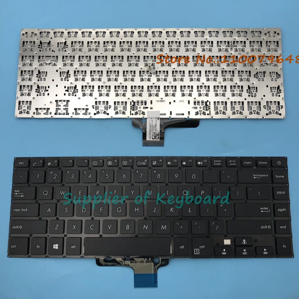 

New For ASUS VivoBook S510 S510U S510UA S510UF S510UN S510UQ S510UR A510U K510U Laptop English Keyboard Backlit