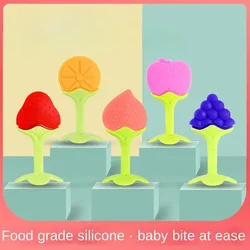 Baby Pacifier Edible Grade Silicone Fruit Gum Grinding Stick for Newborns Children's Contact Chewing Accessories