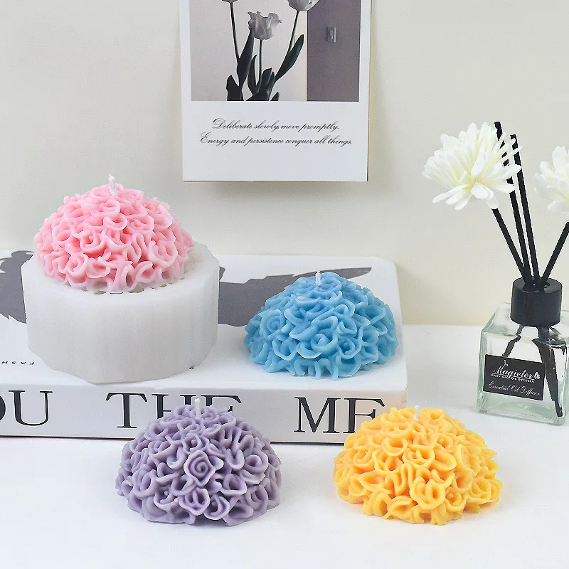 Chrysanthemum Silicone Moulds Scented Molds Plaster Molds Epoxy Resin Molds Flower Baking Molds for Candle Making M768