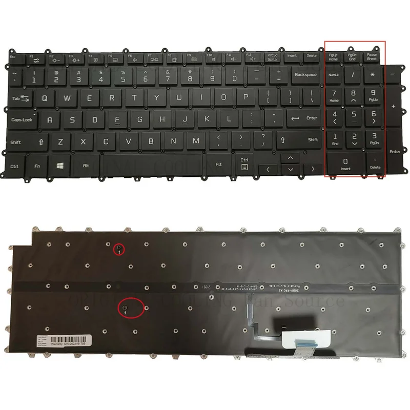 R+  New Keyboard For LG 17Z90P 17Z90P-G 17Z90P-K 17Z90P-N English US backlit black